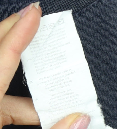 Lonsdale Men's Blue Crew Neck T-Shirt Size L, Logo Accent