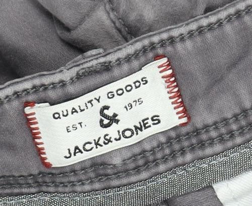 Jack & Jones Men's Grey Chino Trousers Size 34