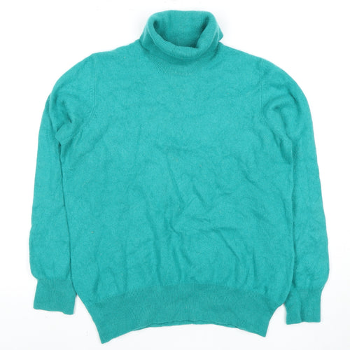 Marks and Spencer Women's Green Cashmere Jumper, Size 18