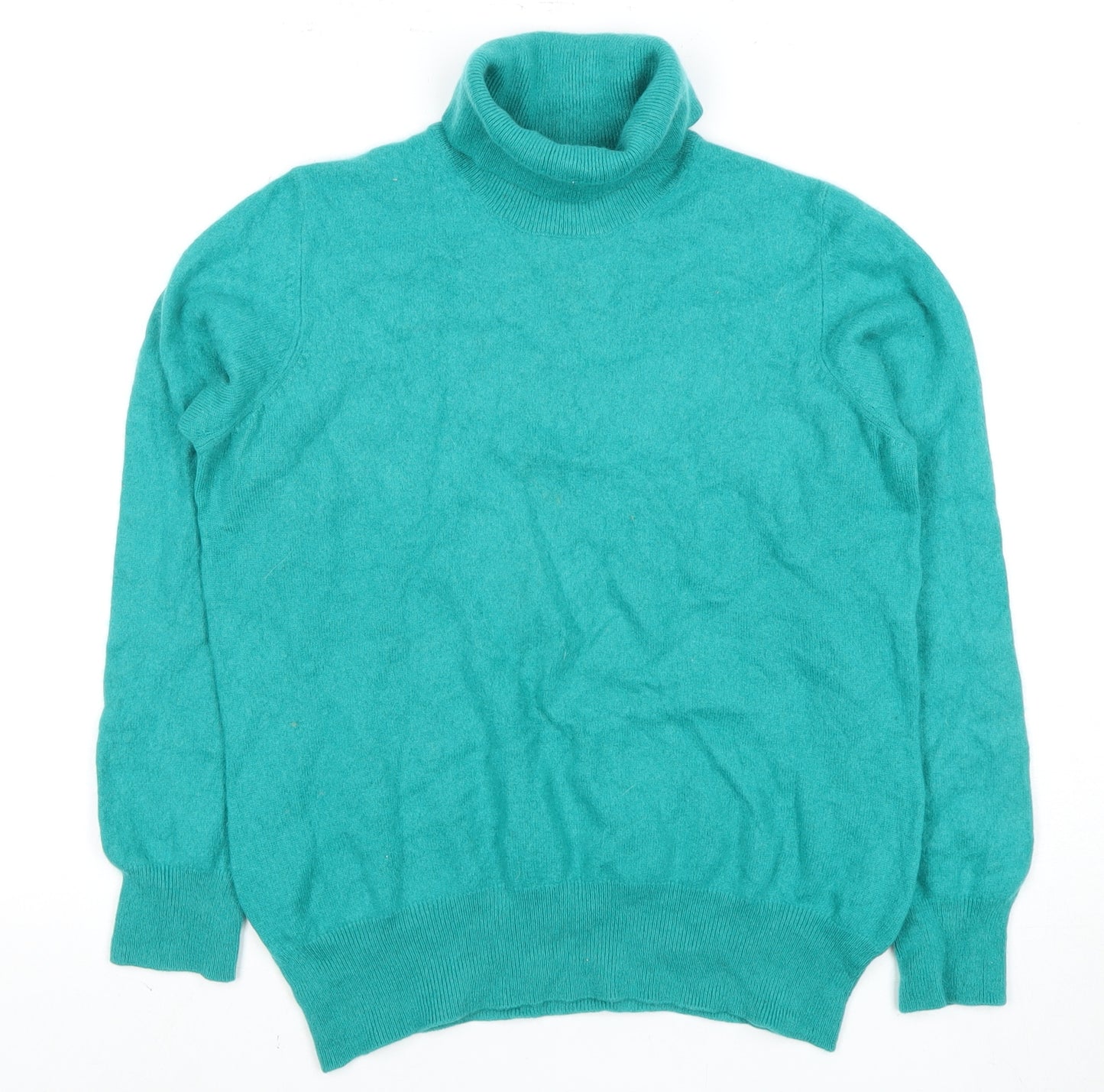 Marks and Spencer Women's Green Cashmere Jumper, Size 18