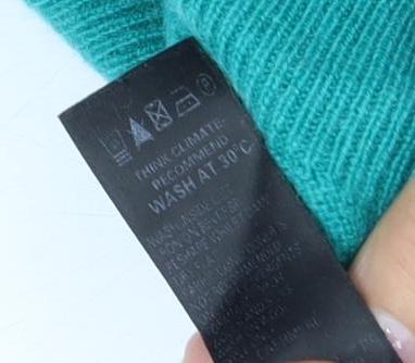 Marks and Spencer Women's Green Cashmere Jumper, Size 18