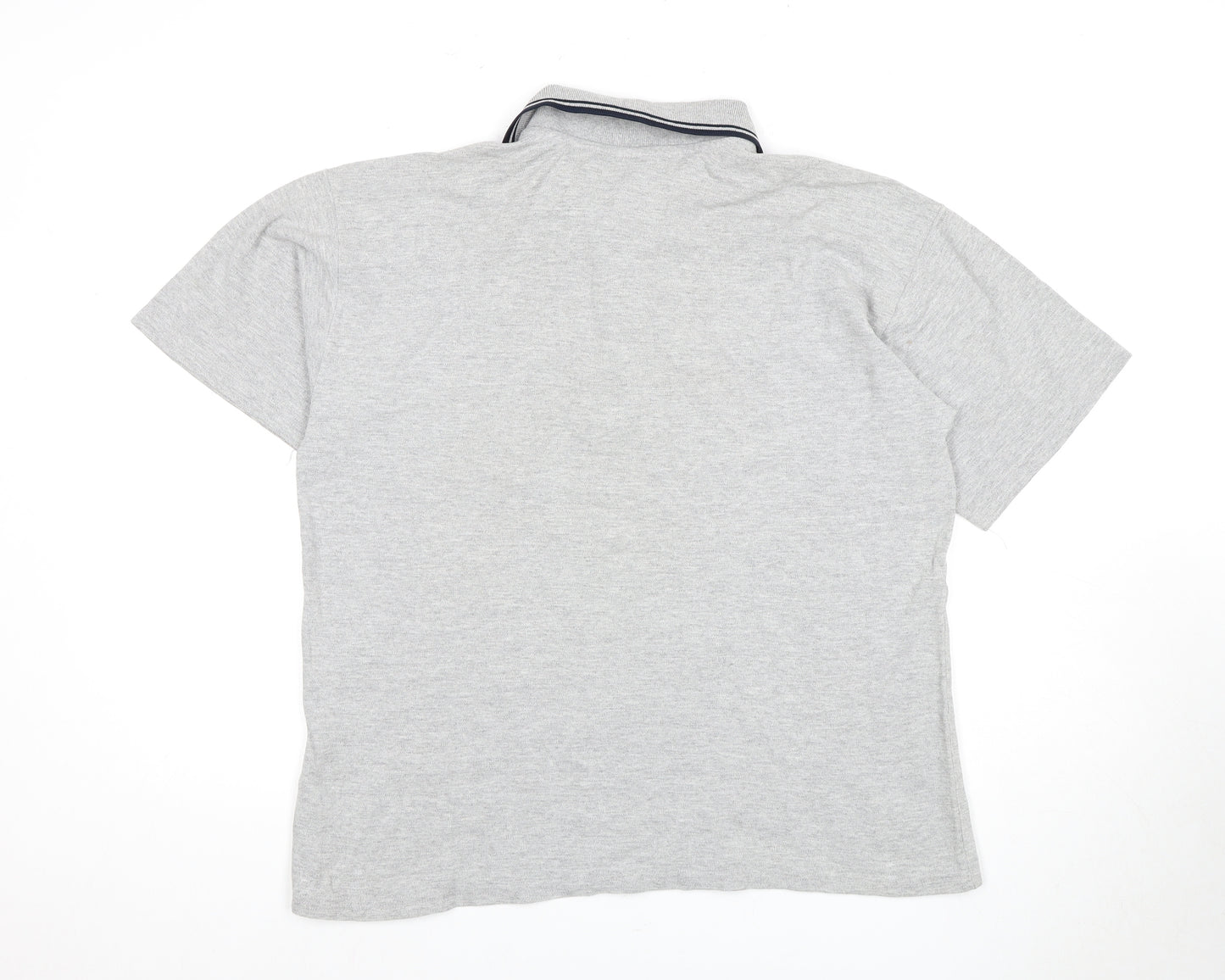 Ellesse Men's Grey Polo, M, Cotton, Short Sleeve
