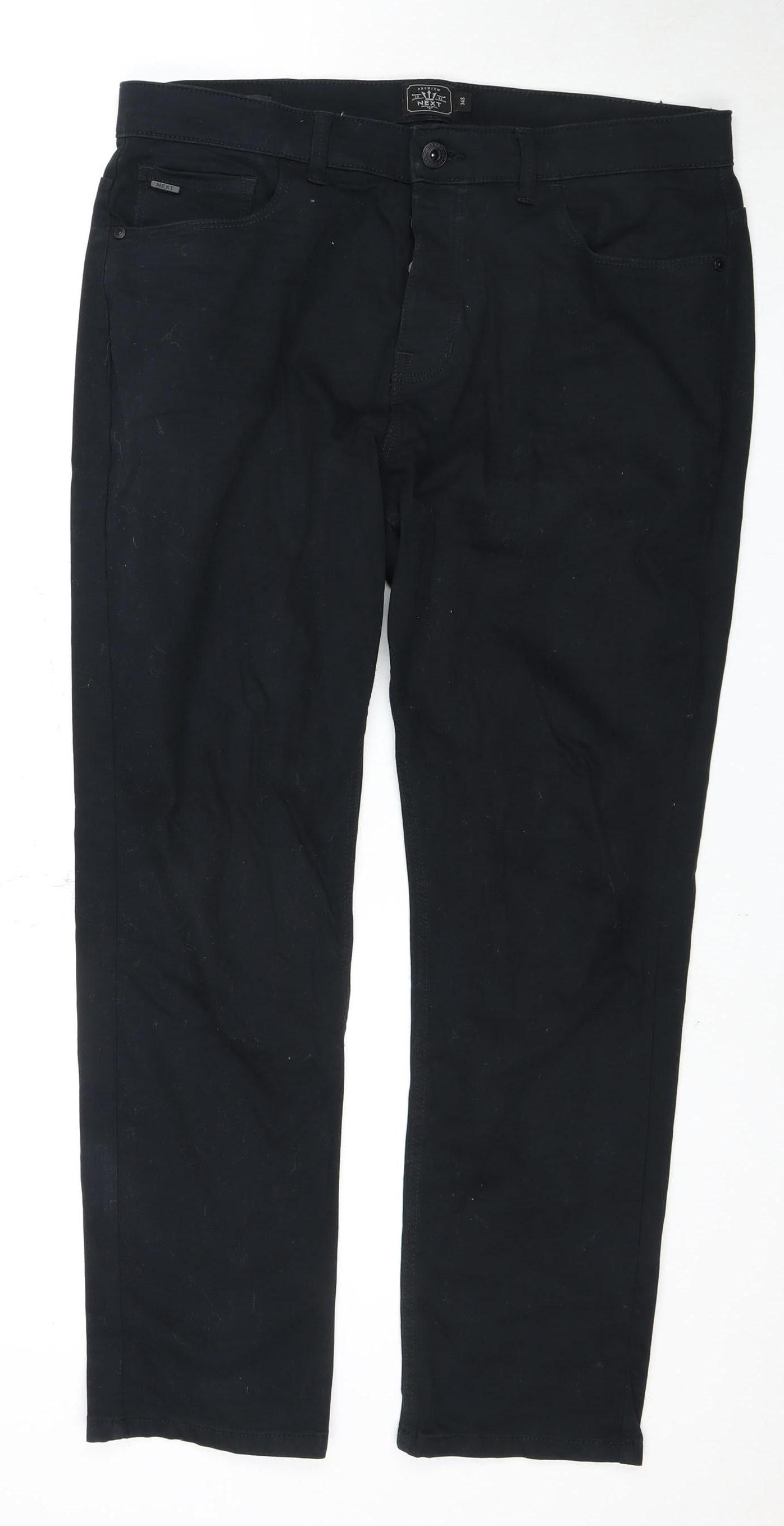 NEXT Men's Black Straight Jeans - Size 34W 29L