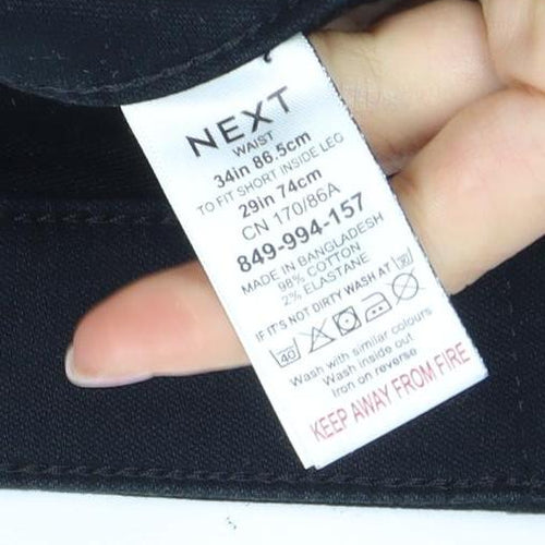 NEXT Men's Black Straight Jeans - Size 34W 29L