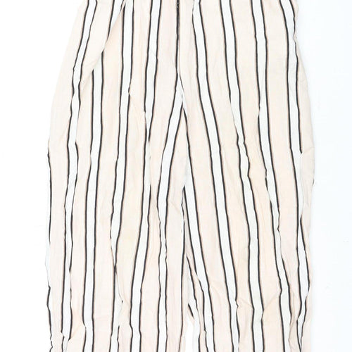 New Look Women's Multicoloured Striped Trousers UK 6