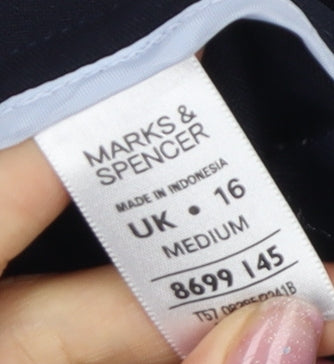 Marks and Spencer Women’s Black Straight Trousers Size 16