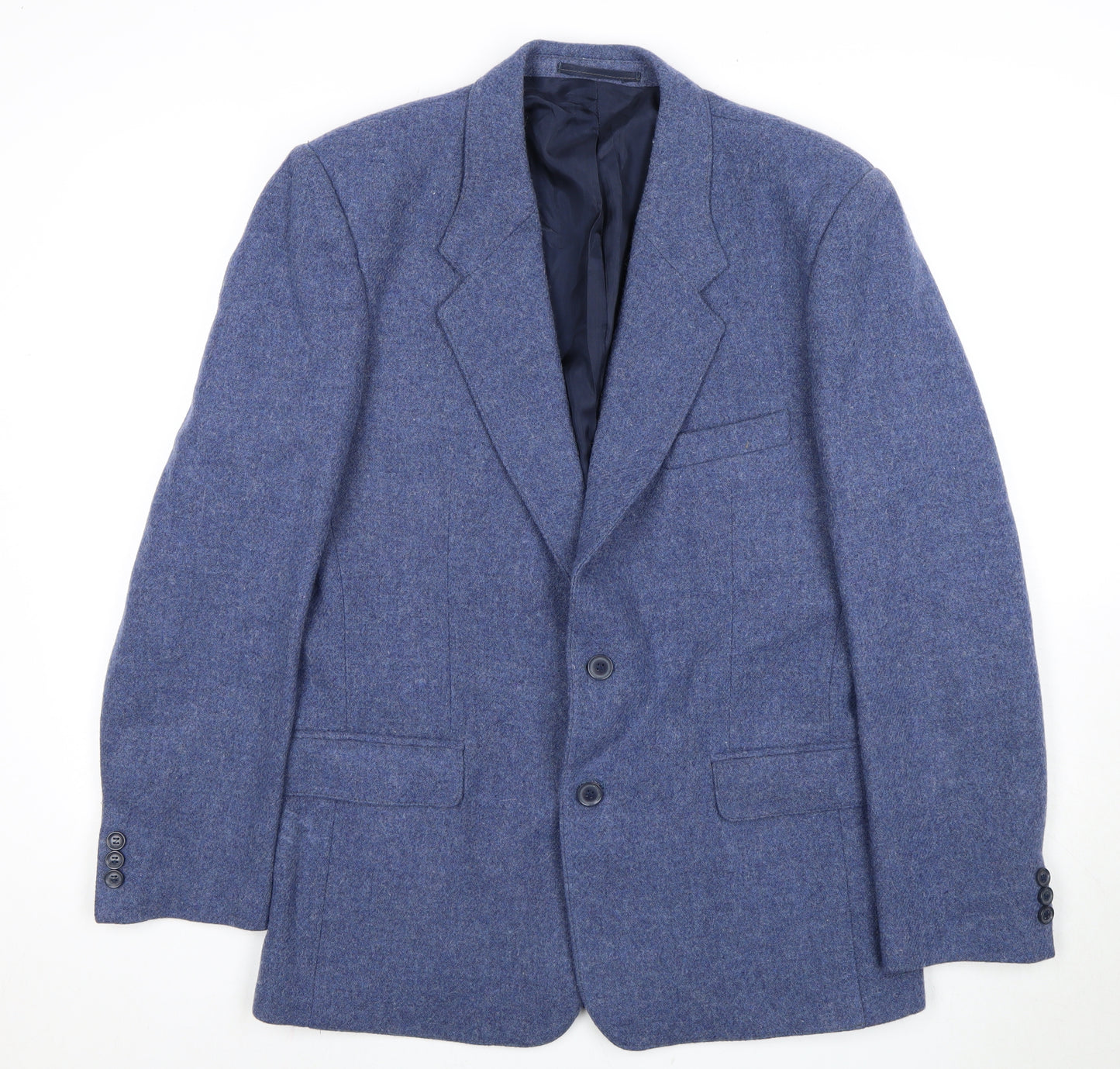 Classic Men's Blue Blazer, Size 40, Wool Jacket