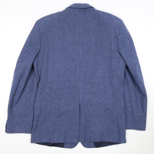 Classic Men's Blue Blazer, Size 40, Wool Jacket