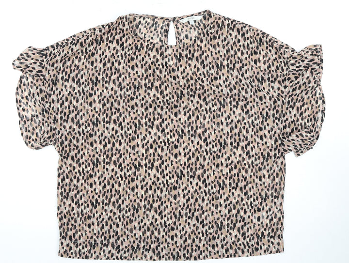 Next Women's Multicoloured Blouse UK 8 Animal Print