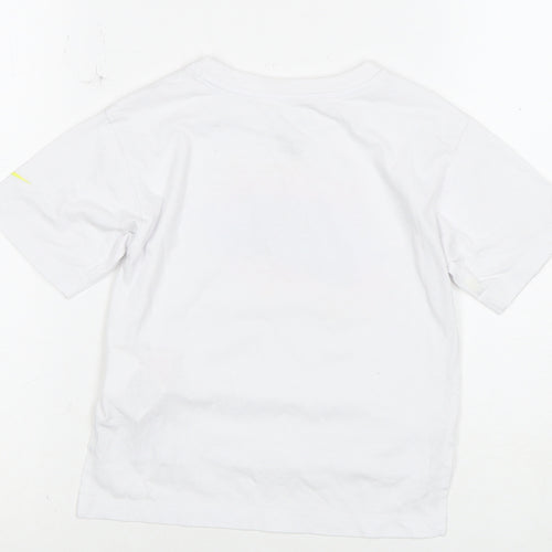 Nike Unisex Kids White Graphic T-Shirt 4-5 Years