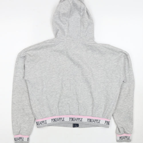 Pineapple Girls Grey Full Zip Hoodie 2 Years with Logo