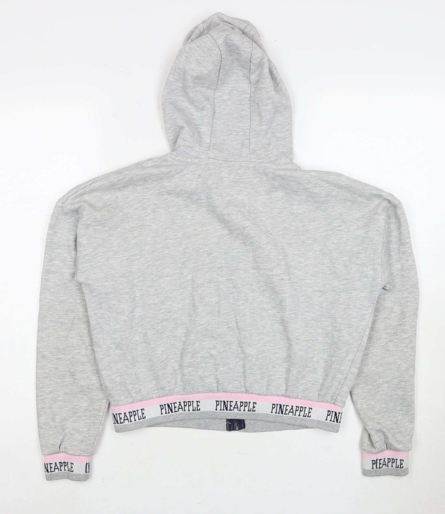 Pineapple Girls Grey Full Zip Hoodie 2 Years with Logo