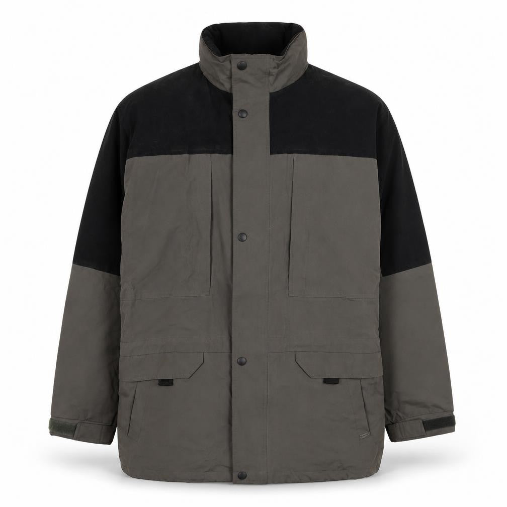 Front view of Brook Taverner Men's Brown Regular Fit Autumn Jacket