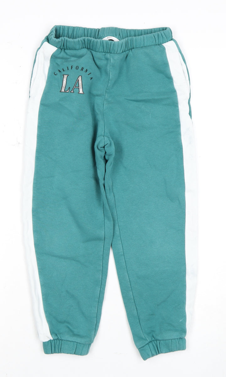 Marks and Spencer Girls Green Jogger Trousers 8 Years