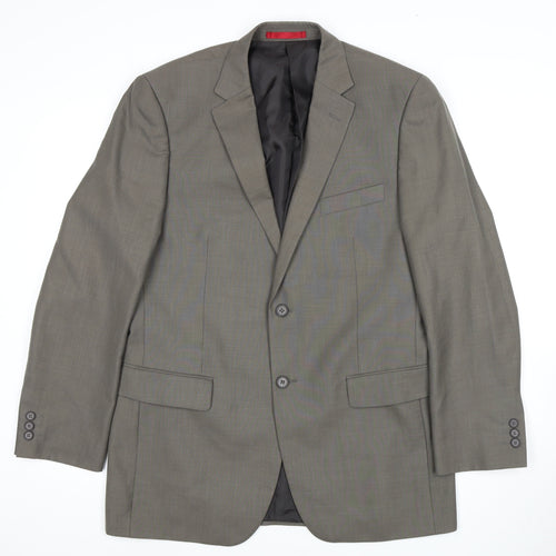 Burton Men's Grey Regular Fit Blazer 40R Classic