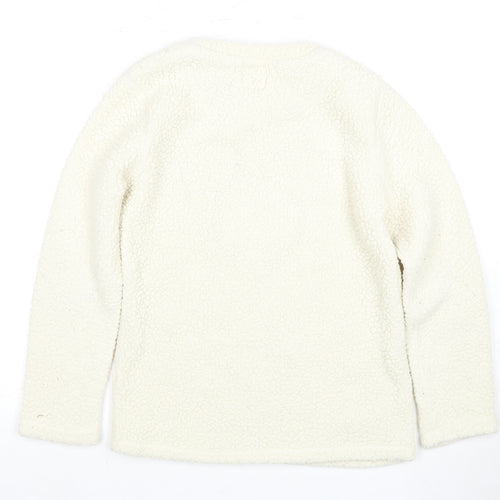 Disney Women's White Fleece Mickey Mouse Lounge Top