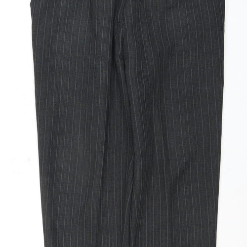 Marks and Spencer Grey Women's Striped Trousers Size 16