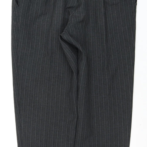 Marks and Spencer Grey Women's Striped Trousers Size 16
