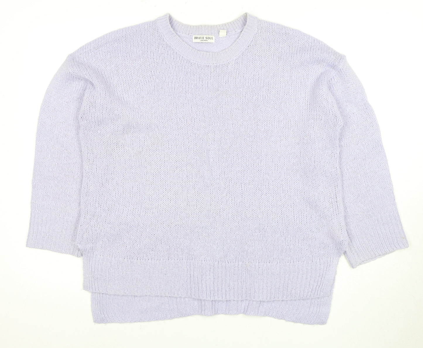 Brave Soul Women's White Pullover Jumper Size L