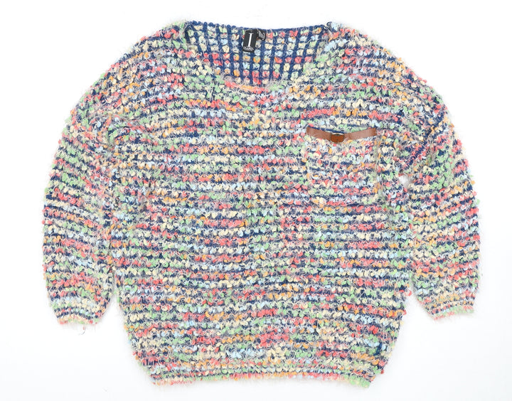 Izabel London Women's Multicoloured Knit Pullover, Size 10