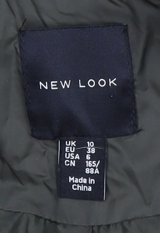 New Look Women's Green Puffer Jacket Size UK 10