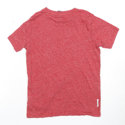 Bench Boys Red Logo T-Shirt, Size 7-8 Years, Regular Fit