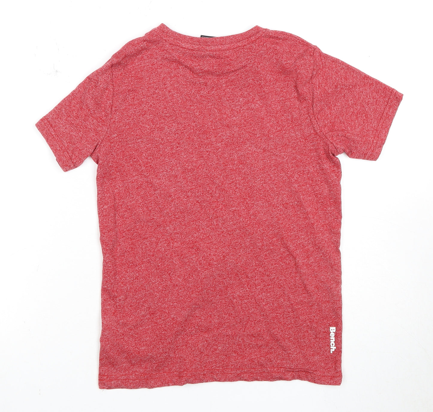 Bench Boys Red Logo T-Shirt, Size 7-8 Years, Regular Fit
