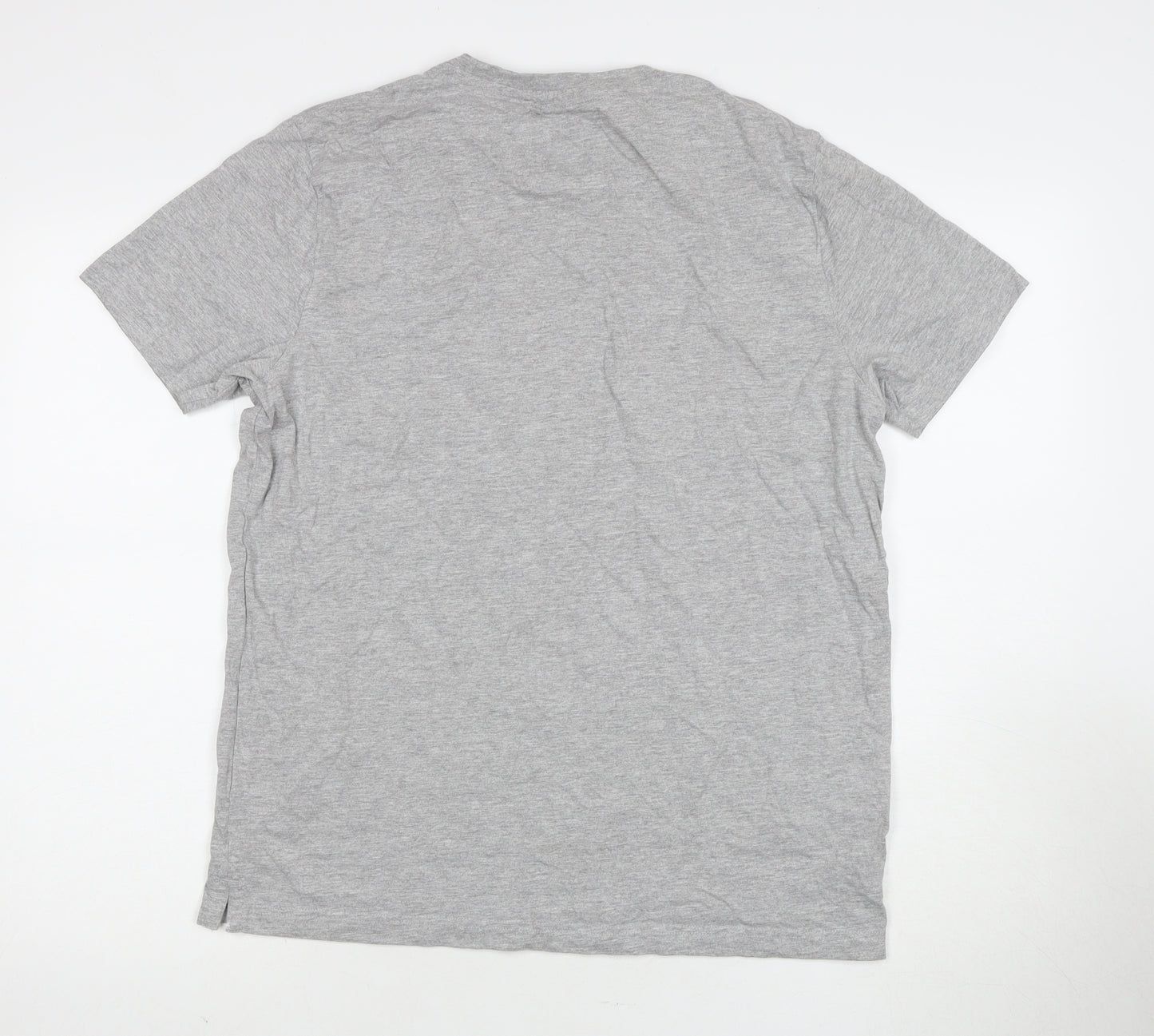 Crew Clothing Men's Grey L T-Shirt, Short Sleeve, Logo