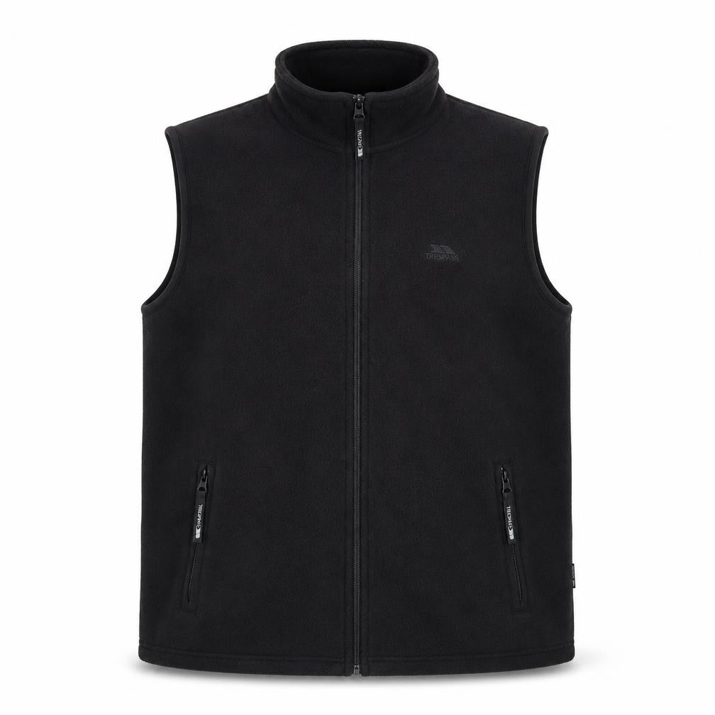 Trespass Men's Black Fleece Waistcoat M Stand-Up