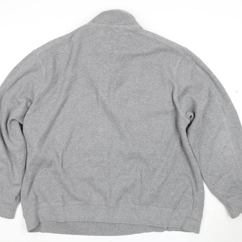Maine New England Men's XL Grey Collared Pullover Jumper