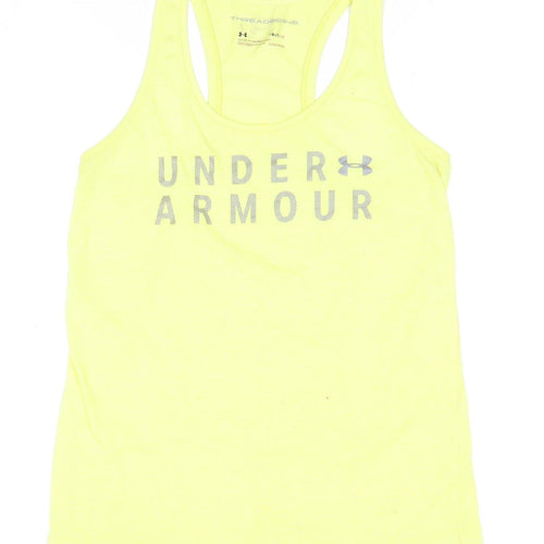Under Armour Unisex Yellow Gym Tank Top M