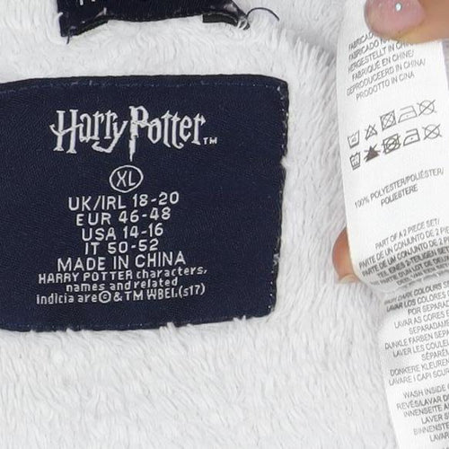 Harry Potter Women's Grey XL Fleece Pyjama Top