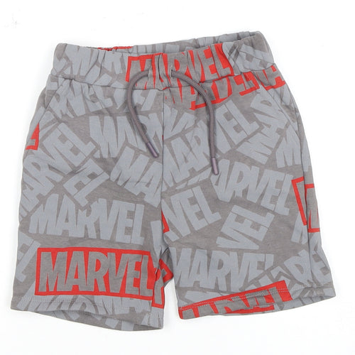 Marvel Boys Grey Sweat Shorts, 8 Years, Casual Comfort