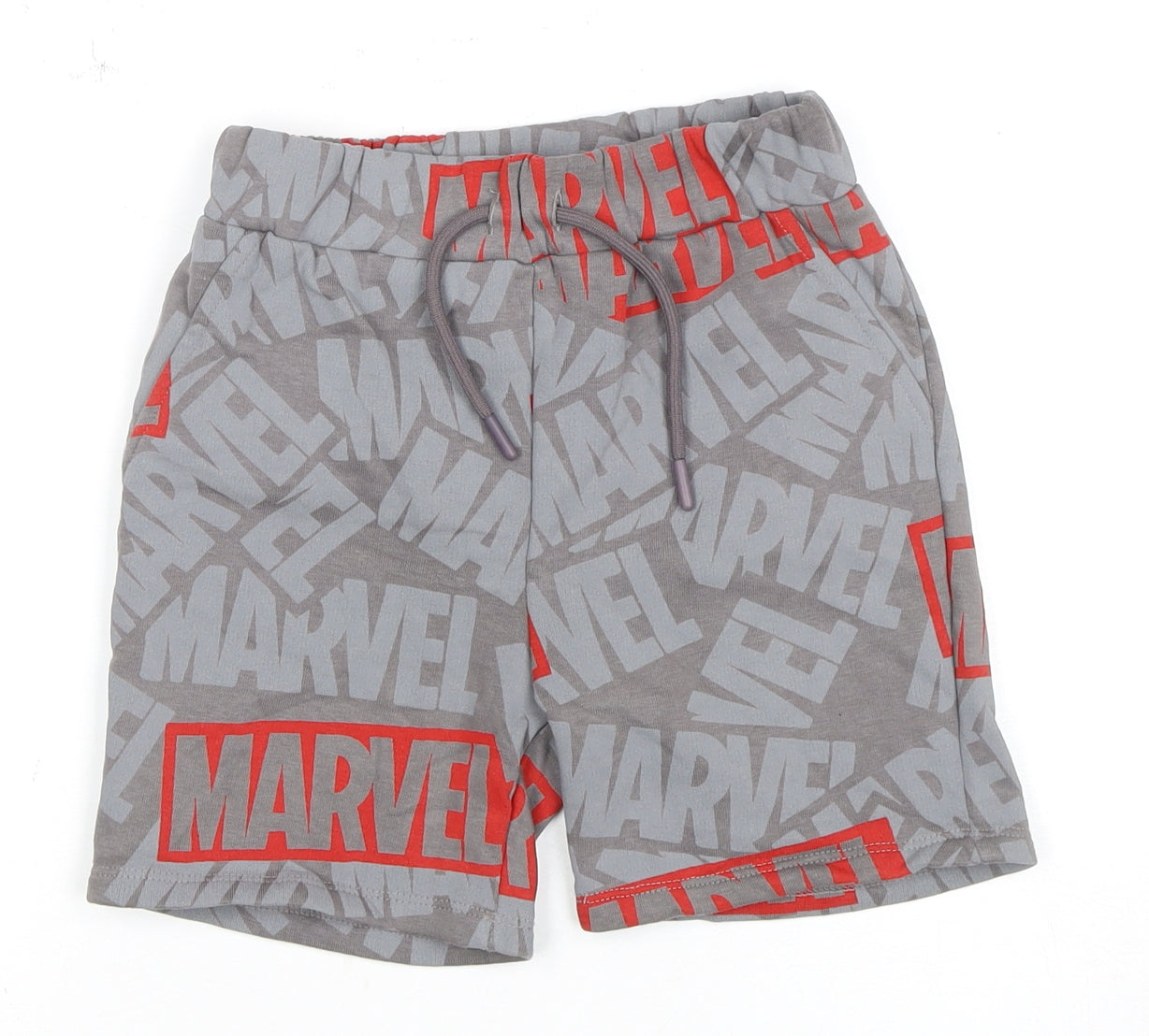 Marvel Boys Grey Sweat Shorts, 8 Years, Casual Comfort
