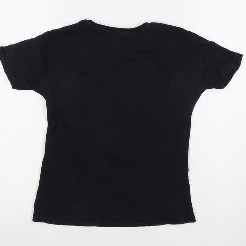 Marks and Spencer Girls Black Disney Princess T-Shirt 9-10 Years