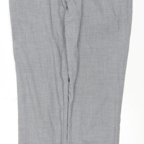 Marks and Spencer Men's Grey Slim Fit Trousers, Size 32