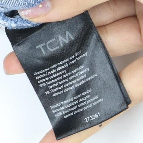 TCM Women's Blue Denim Knee Length Pencil Skirt UK 18