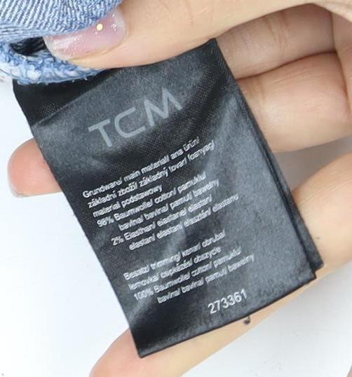 TCM Women's Blue Denim Knee Length Pencil Skirt UK 18