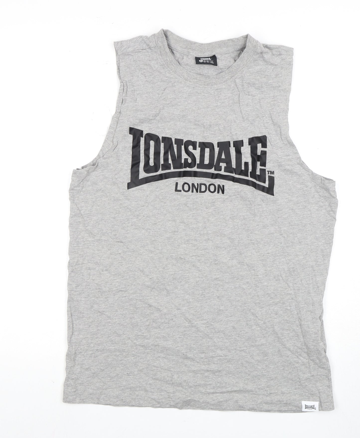 Lonsdale Men's Grey Sleeveless T-Shirt XL