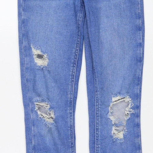 New Look Girls Blue Skinny Jeans, Age 12, Ripped Detail