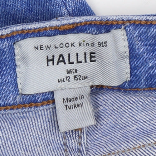 New Look Girls Blue Skinny Jeans, Age 12, Ripped Detail