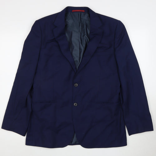 Burton Menswear London Blue Men's Regular Fit Blazer 42R