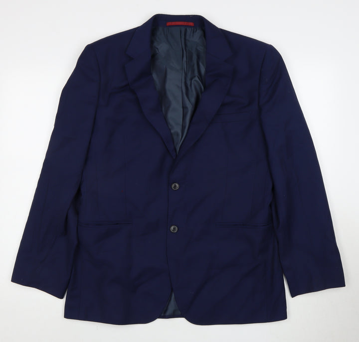 Burton Menswear London Blue Men's Regular Fit Blazer 42R