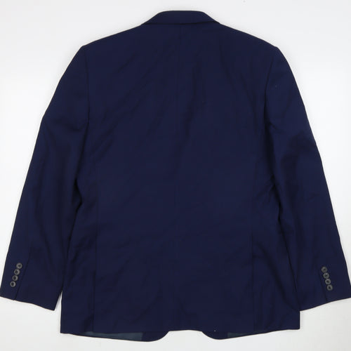 Burton Menswear London Blue Men's Regular Fit Blazer 42R