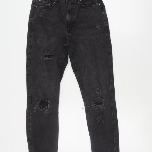 New Look Black Skinny Jeans Teens Size 13 Distressed