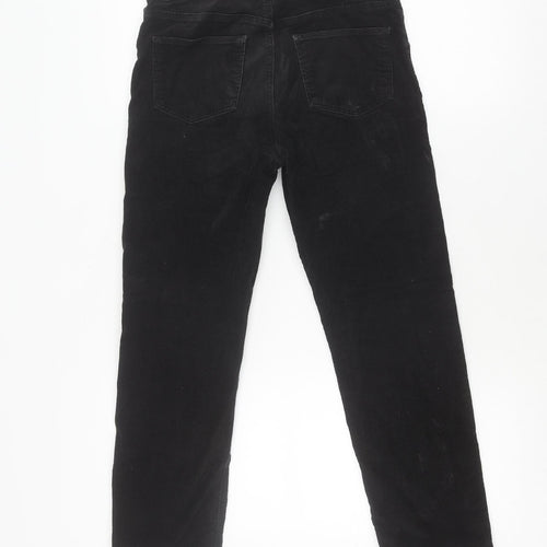 H&M Girls Black Corduroy Trousers, Size 12-13 Years, Casual