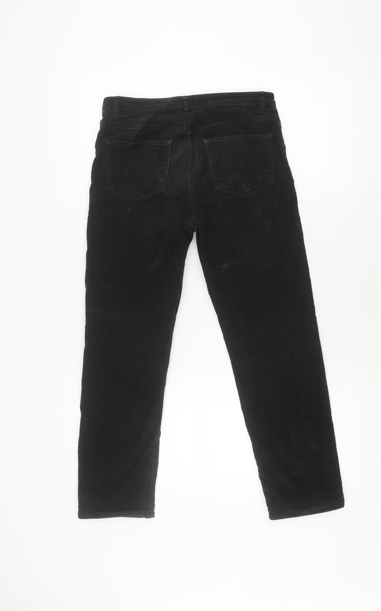 H&M Girls Black Corduroy Trousers, Size 12-13 Years, Casual