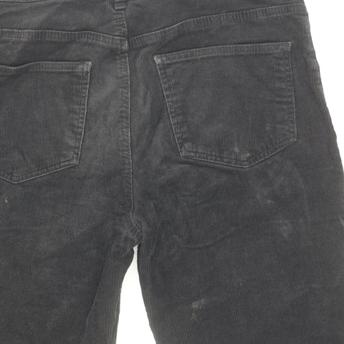 H&M Girls Black Corduroy Trousers, Size 12-13 Years, Casual