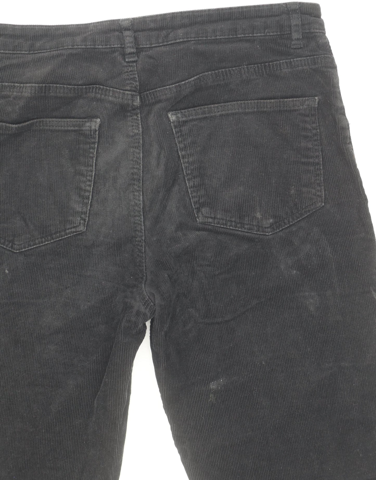 H&M Girls Black Corduroy Trousers, Size 12-13 Years, Casual