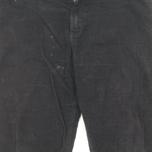 H&M Girls Black Corduroy Trousers, Size 12-13 Years, Casual